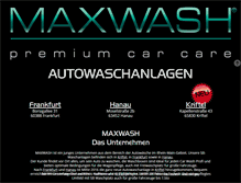 Tablet Screenshot of maxwash.de